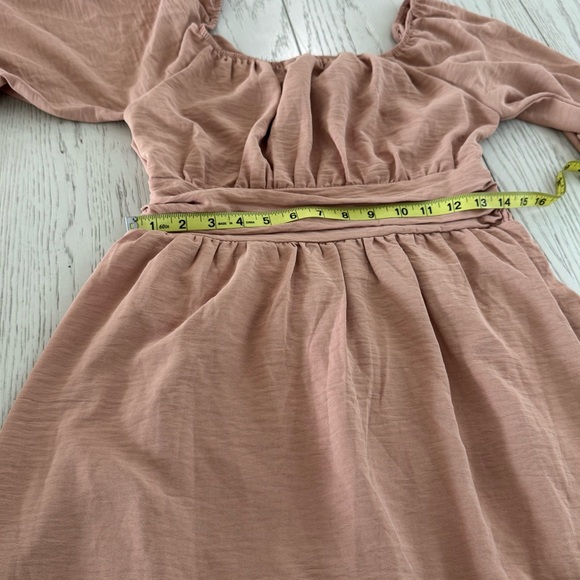 Elegant Tan Women's Dress - Picture 8 of 13